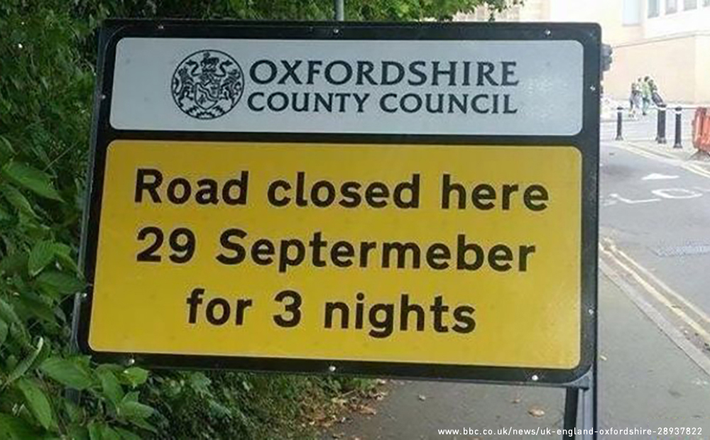 Oxfordshire-county-council-road-sign